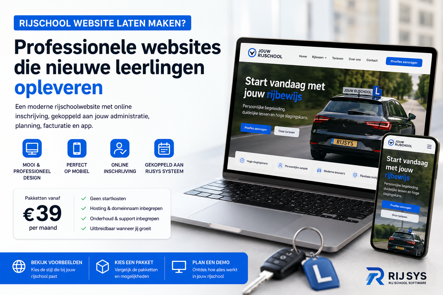 Rijschool website laten maken